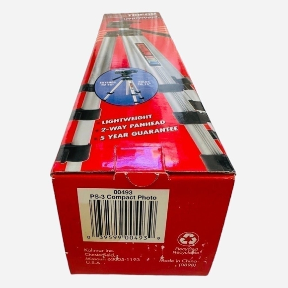 New KALIMAR PS-3 Tripod Lightweight Compact Video Photo Tripod Non-Slip Tripod - Picture 4 of 5